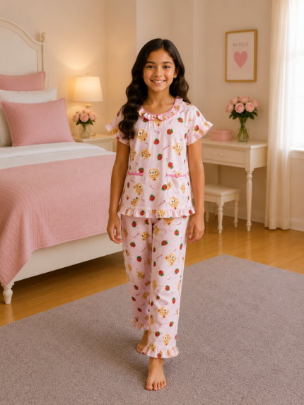Girls Short Sleeve+Long pants 7-9Y (30A) | MUZELLE