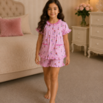 Girls Short Sleeve+Short pants 4-6Y (1A)