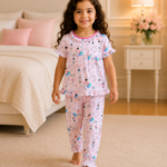 Girls Short Sleeve+Long pants 3-4Y (1A)