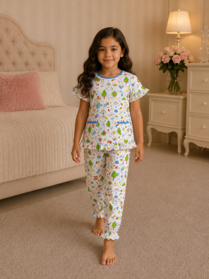 Girls Short Sleeve+Long pants 4-6Y (37A) | MUZELLE