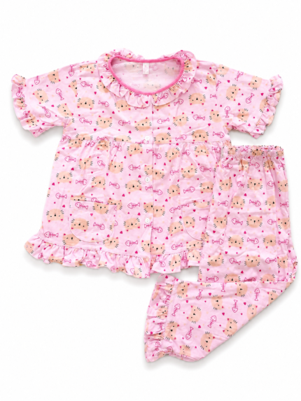 Girls Short Sleeve+Long pants 3-4Y (22A) | MUZELLE