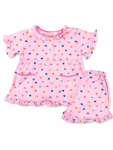 Girls Short Sleeve+Short pants 4-6Y (18A) | MUZELLE