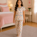 Girls Short Sleeve+Long pants 7-9Y (22A)