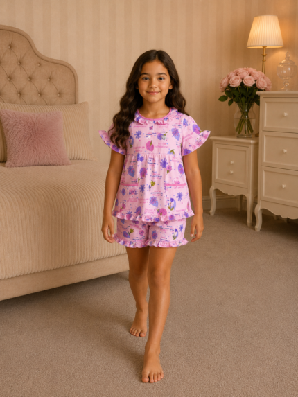 Girls Short Sleeve+Short pants 4-6Y (19A) | MUZELLE