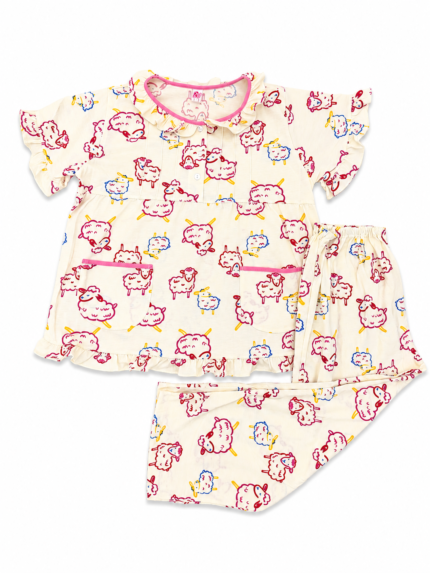 Girls Short Sleeve+Long pants 7-9Y (15A) | MUZELLE
