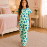 Girls Short Sleeve+Long pants 7-9Y (9A)