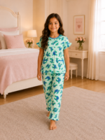 Girls Short Sleeve+Long pants 7-9Y (9A)