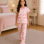 Girls Short Sleeve+Long pants 7-9Y (13A)