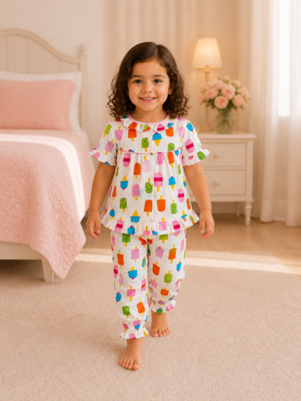 Girls Short Sleeve+Long pants 2-3Y (9A) | MUZELLE