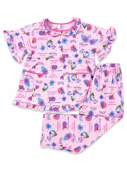 Girls Short Sleeve+Long pants 10-12Y (20A) | MUZELLE