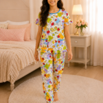 Girls Short Sleeve+Long pants 10-12Y (2A)