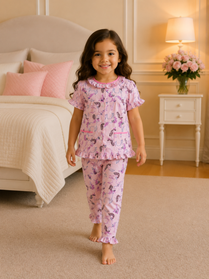 Girls Short Sleeve+Long pants 3-4Y (30A) | MUZELLE