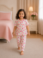 Girls Short Sleeve+Long pants 2-3Y (19A)