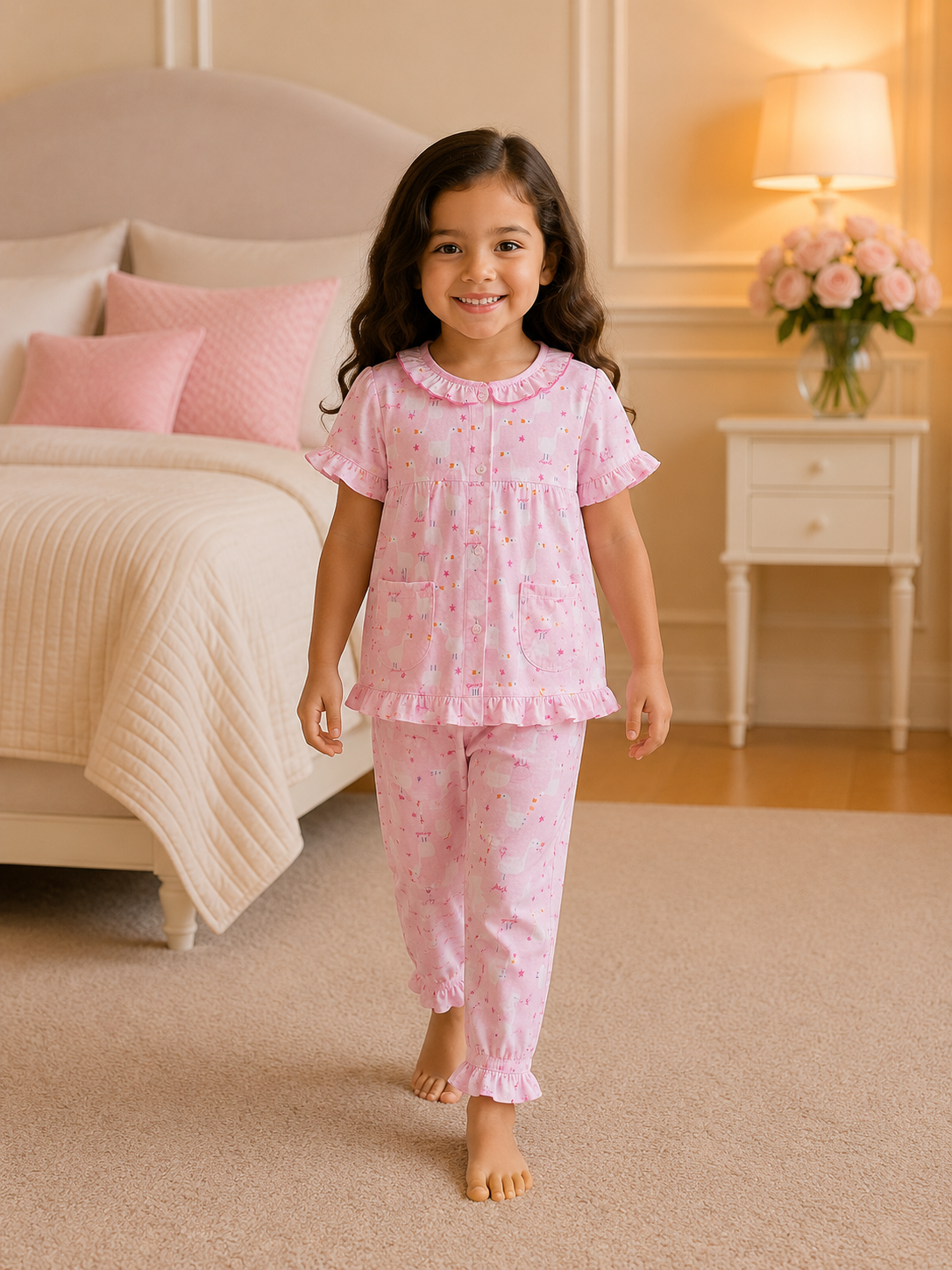 Girls Short Sleeve+Long pants 3-4Y (11A) | MUZELLE