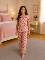 Girls Short Sleeve+Long pants 7-9Y (3A)