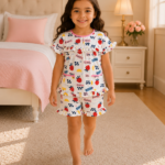Girls Short Sleeve+Short pants 3-4Y (11A)