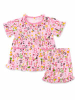 Girls Short Sleeve+Short pants 7-9Y (13A) - Image 2