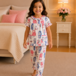 Girls Short Sleeve+Long pants 3-4Y (12A)