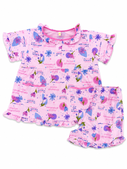 Girls Short Sleeve+Short pants 4-6Y (19A) | MUZELLE