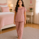 Girls Short Sleeve+Long pants 7-9Y (34A)