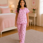 Girls Short Sleeve+Long pants 7-9Y (33A)