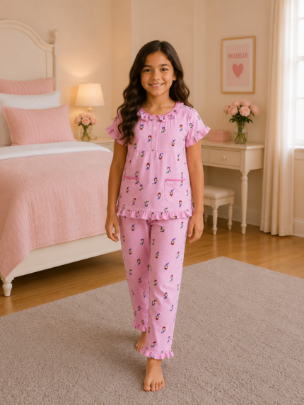 Girls Short Sleeve+Long pants 7-9Y (33A) | MUZELLE