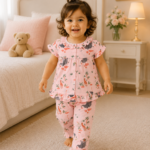 Girls Short Sleeve+Long pants 1-2Y (15A)