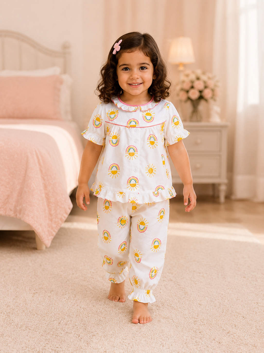 72cfc849-b6c2-4a95-914b-e7acaf7d5624 Girls Short Sleeve+Long pants 2-3Y (1A) - Image 1