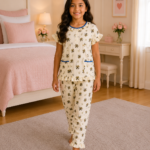 Girls Short Sleeve+Long pants 7-9Y (19A)