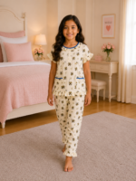Girls Short Sleeve+Long pants 7-9Y (19A)