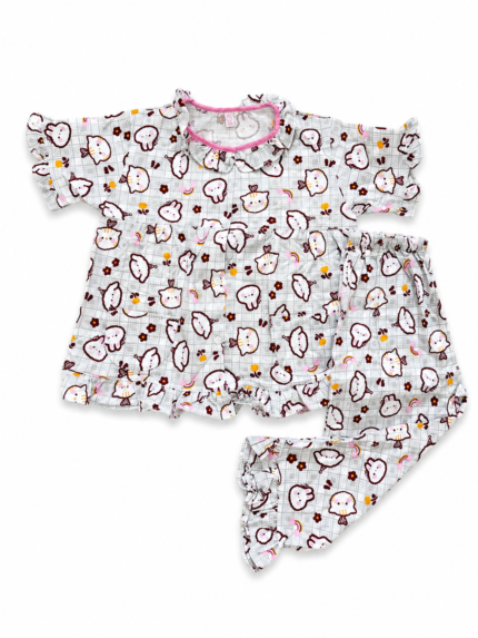 Girls Short Sleeve+Long pants 3-4Y (21A) | MUZELLE