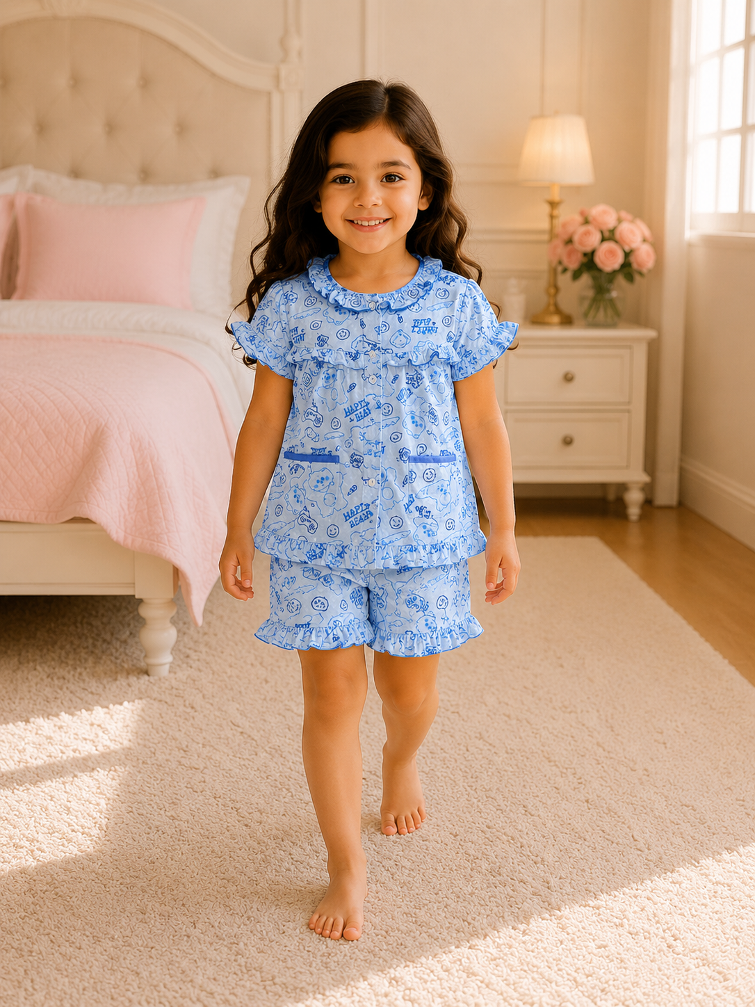 Girls Short Sleeve+Short pants 3-4Y (8A) | MUZELLE