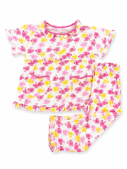 Girls Short Sleeve+Long pants 4-6Y (35A) | MUZELLE