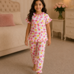 Girls Short Sleeve+Long pants 4-6Y (35A)