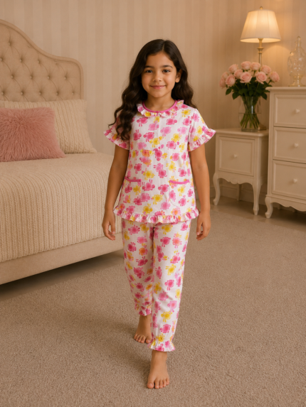 Girls Short Sleeve+Long pants 4-6Y (35A) | MUZELLE