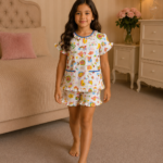 Girls Short Sleeve+Short pants 4-6Y (21A)