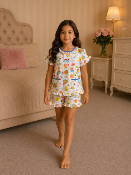Girls Short Sleeve+Short pants 4-6Y (21A) | MUZELLE