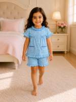 Girls Short Sleeve+Short pants 3-4Y (7A)