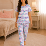 Girls Short Sleeve+Long pants 10-12Y (5A)
