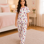 Girls Short Sleeve+Long pants 7-9Y (11A)