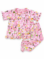 Girls Short Sleeve+Long pants 3-4Y (26A) - Image 2