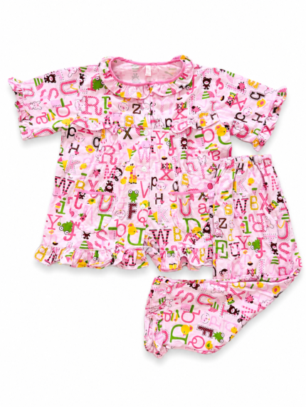 Girls Short Sleeve+Long pants 3-4Y (26A) | MUZELLE