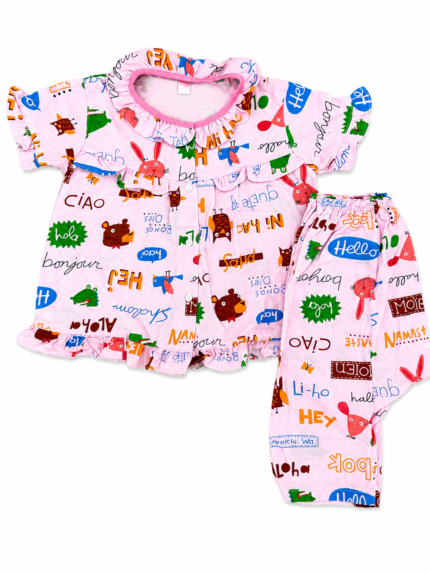 Girls Short Sleeve+long pants 6-12M (1A) | MUZELLE