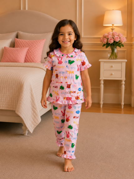 Girls Short Sleeve+Long pants 3-4Y (36A) | MUZELLE