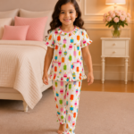 Girls Short Sleeve+Long pants 3-4Y (14A)