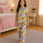 Girls Short Sleeve+Long pants 7-9Y (29A)
