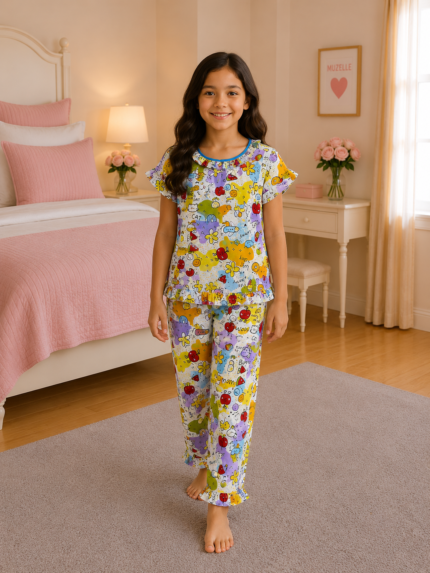 Girls Short Sleeve+Long pants 7-9Y (29A) | MUZELLE