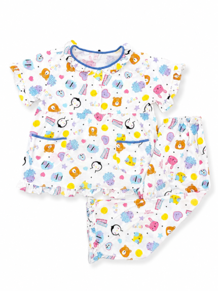 Girls Short Sleeve+Long pants 4-6Y (19A) | MUZELLE