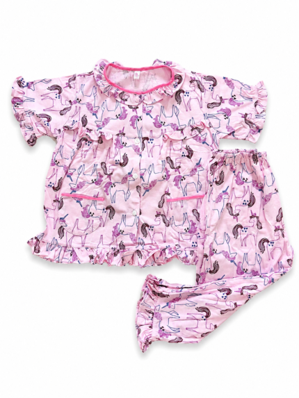 Girls Short Sleeve+Long pants 3-4Y (30A) | MUZELLE