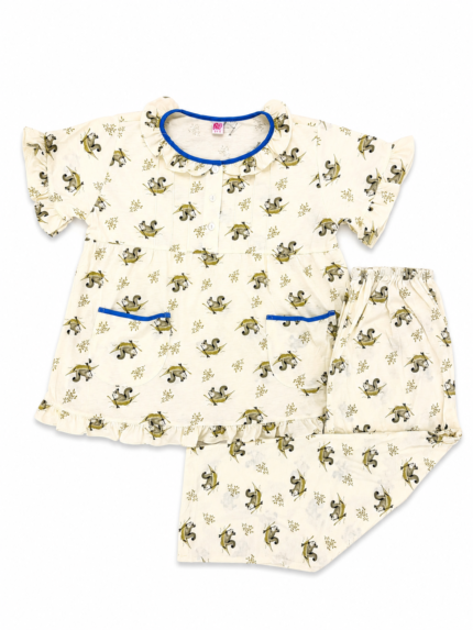 Girls Short Sleeve+Long pants 7-9Y (19A) | MUZELLE